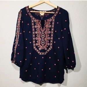 Anthropologie Vanessa Virginia Beaded Monaco Top